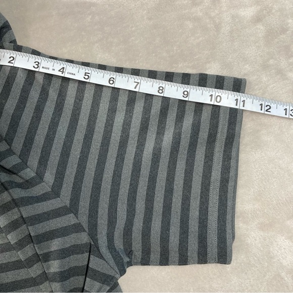RLX Polo Ralph Lauren Golf Black Grey Striped Polo Shirt Men's Sz L Wicking - Picture 9 of 9